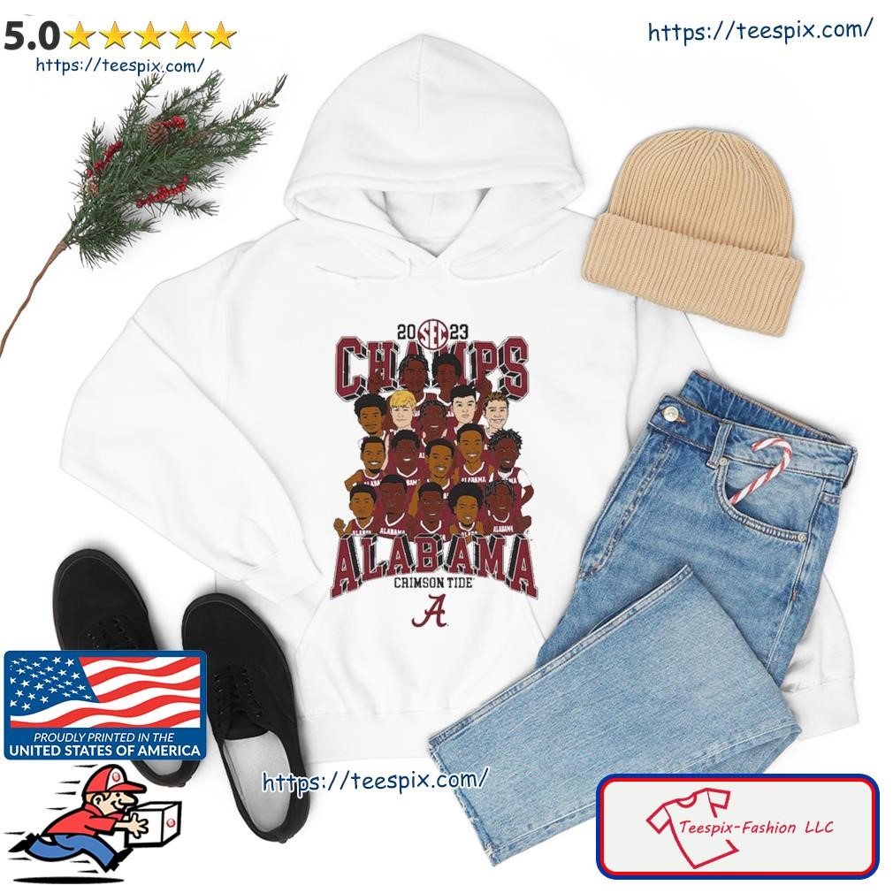 Alabama Team Caricatures 2023 SEC Men's Basketball Regular Season Champions Shirt hoodie.jpg