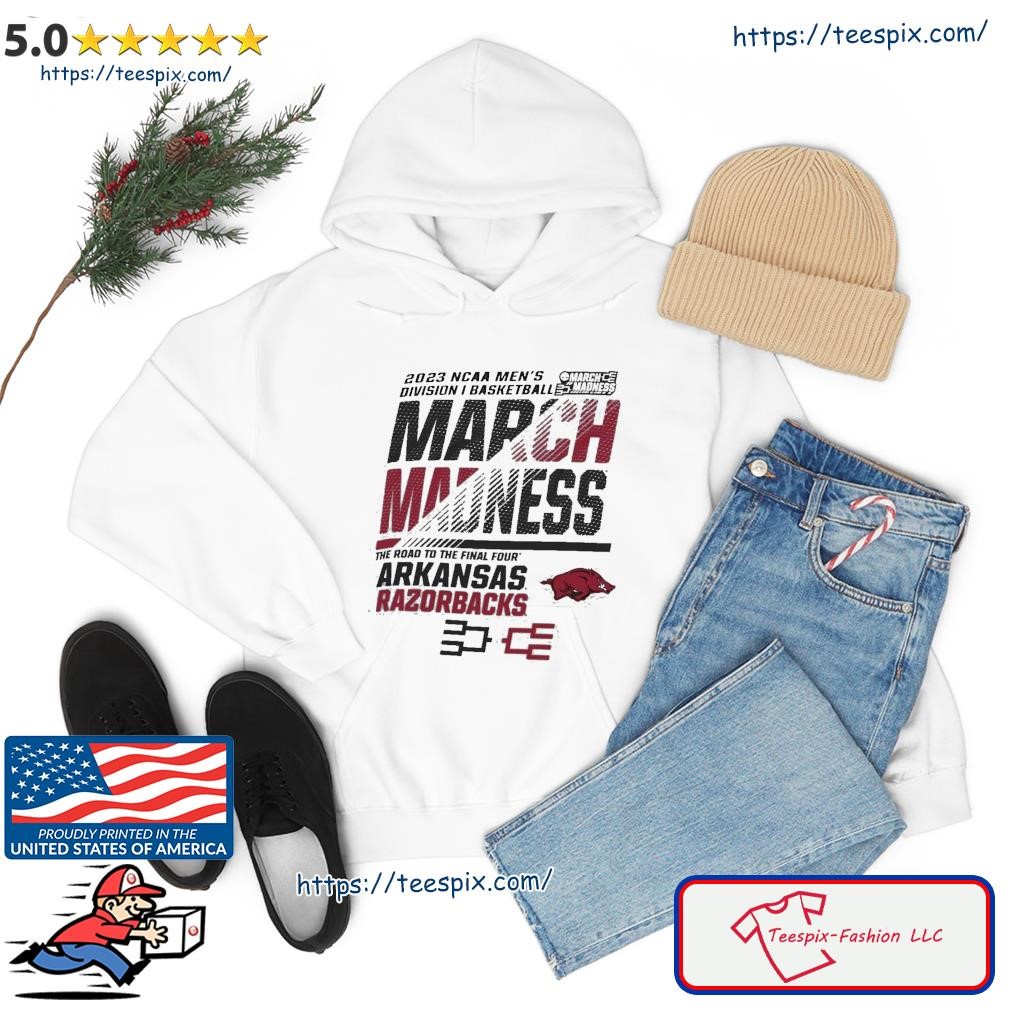 Arkansas Men's Basketball 2023 NCAA March Madness The Road To Final Four Shirt hoodie.jpg