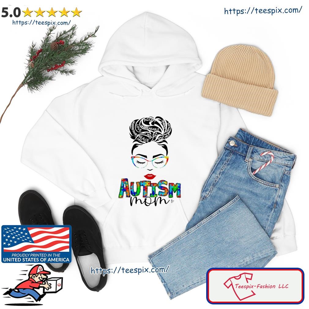 Autism Awareness Strong Mom Afro Mother Shirt hoodie.jpg