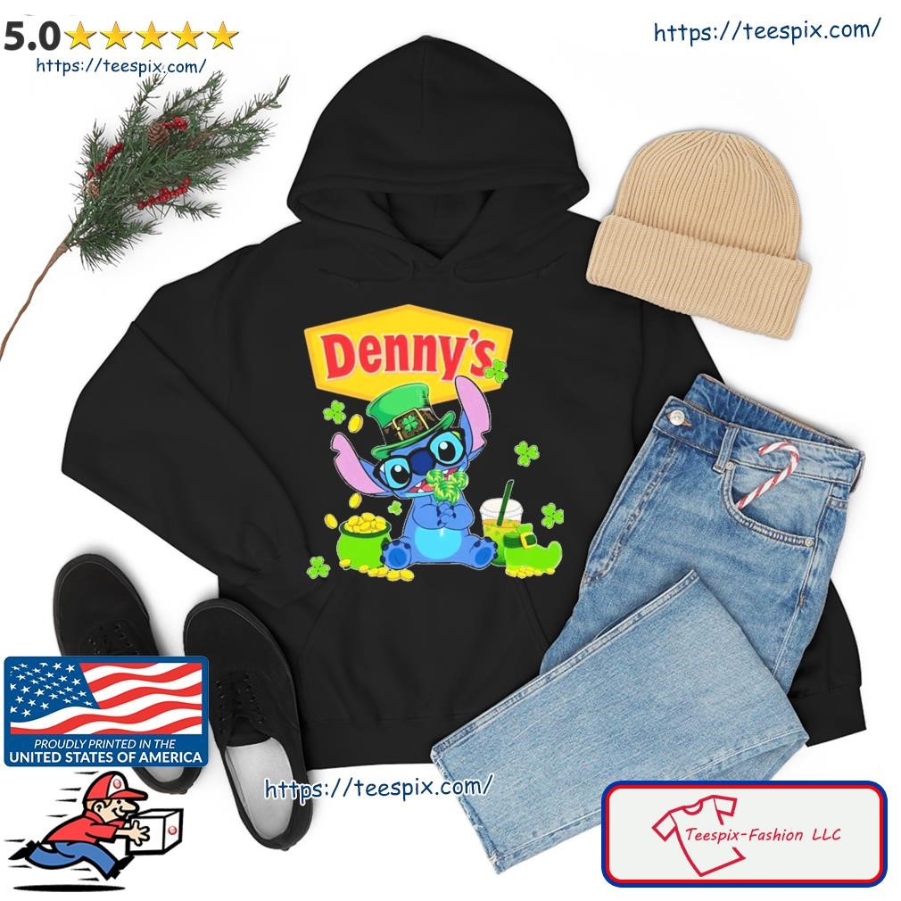 Baby Stitch And Denny's St Patrick's Day Shirt hoodie.jpg
