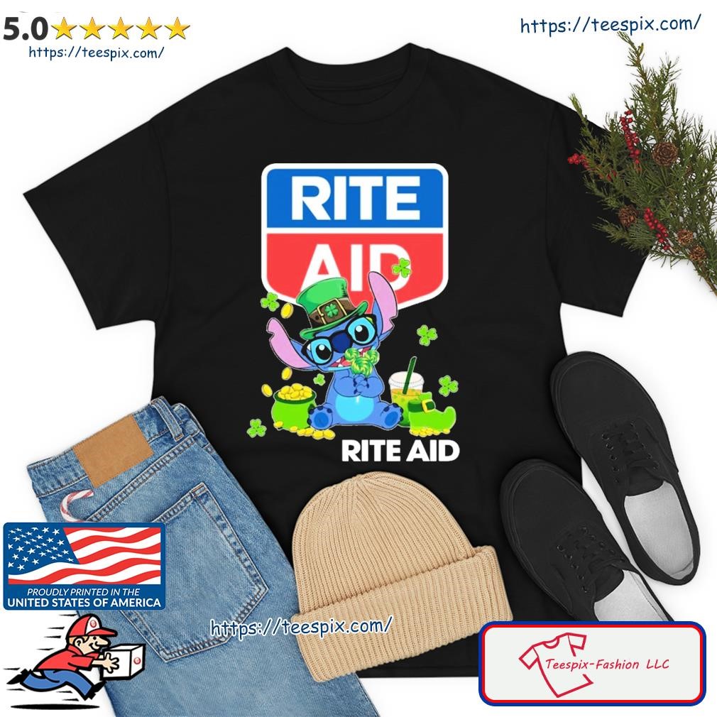 Baby Stitch And Rite Aid Logo St Patricks Day Shirt