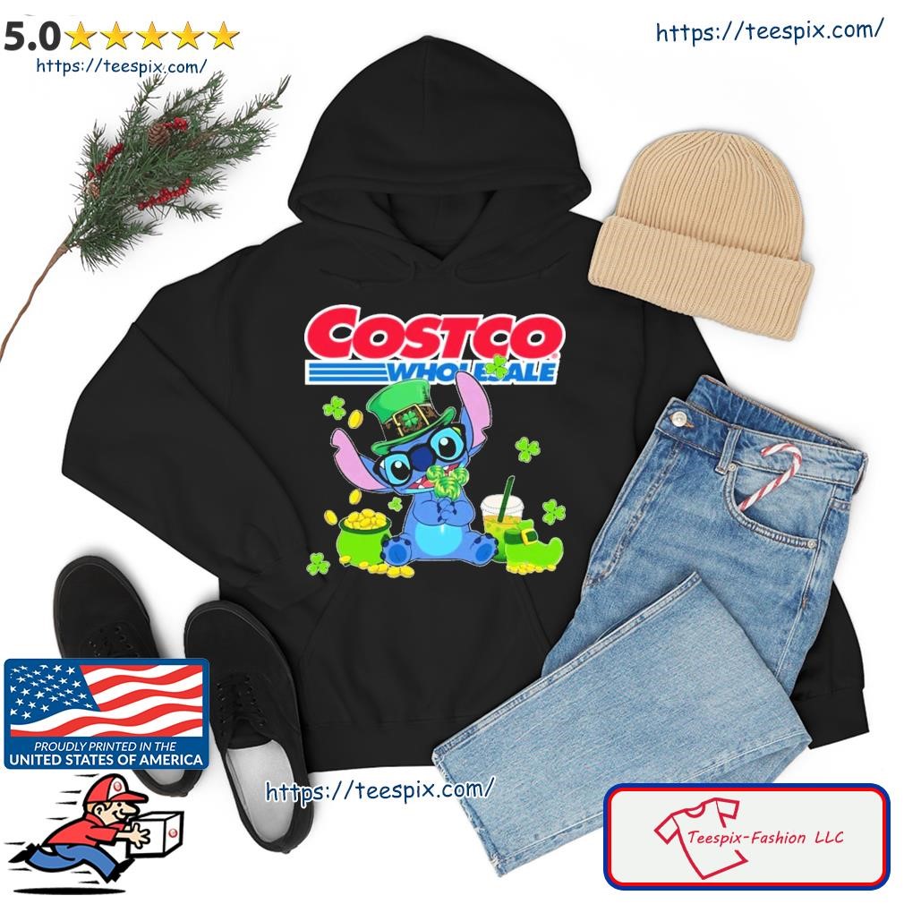 Baby Stitch Costco Wholesale Logo St Patrick's Day Shirt hoodie.jpg