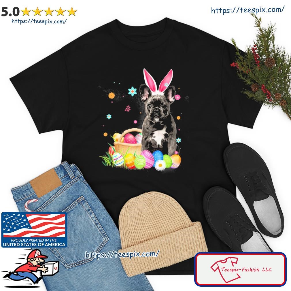 Bunny Egg Black French Bulldog Happy Eas Shirt