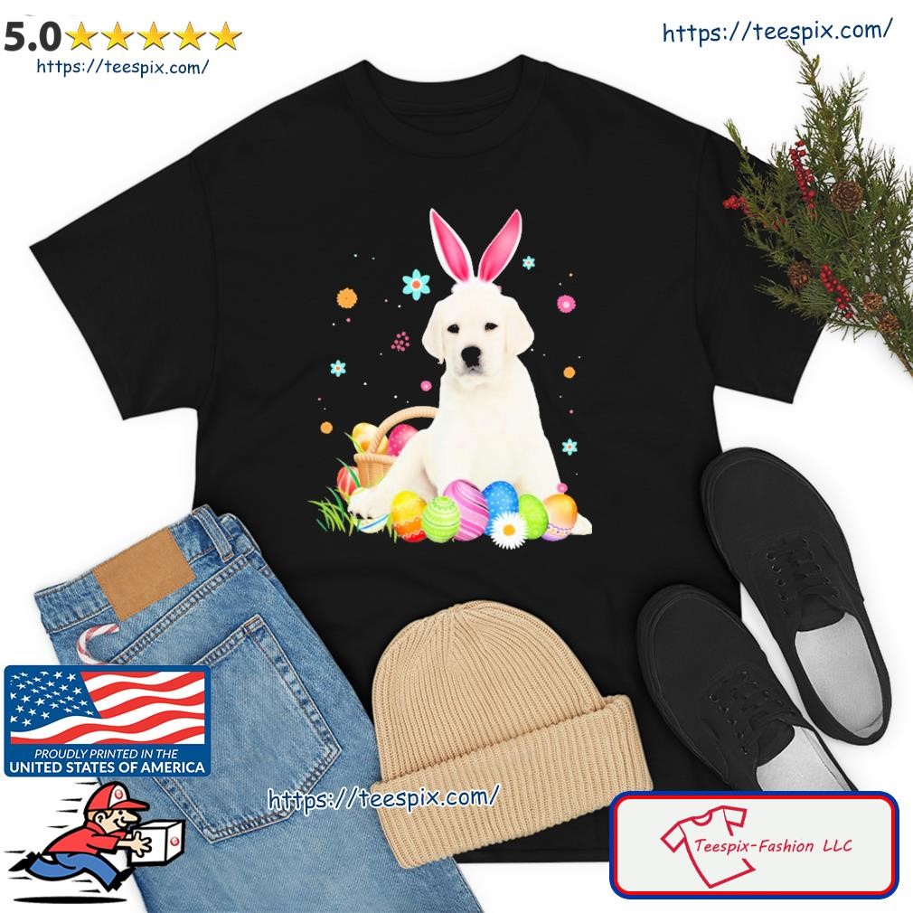 Bunny Egg White Labrador Happy Eas Shirt