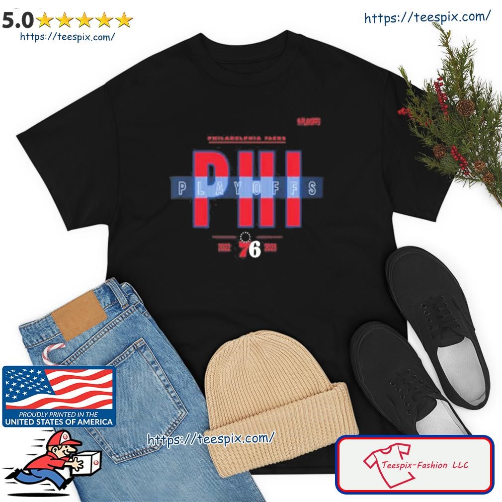 Men's Philadelphia 76ers 2023 Nba Playoffs Jump Ball Shirt