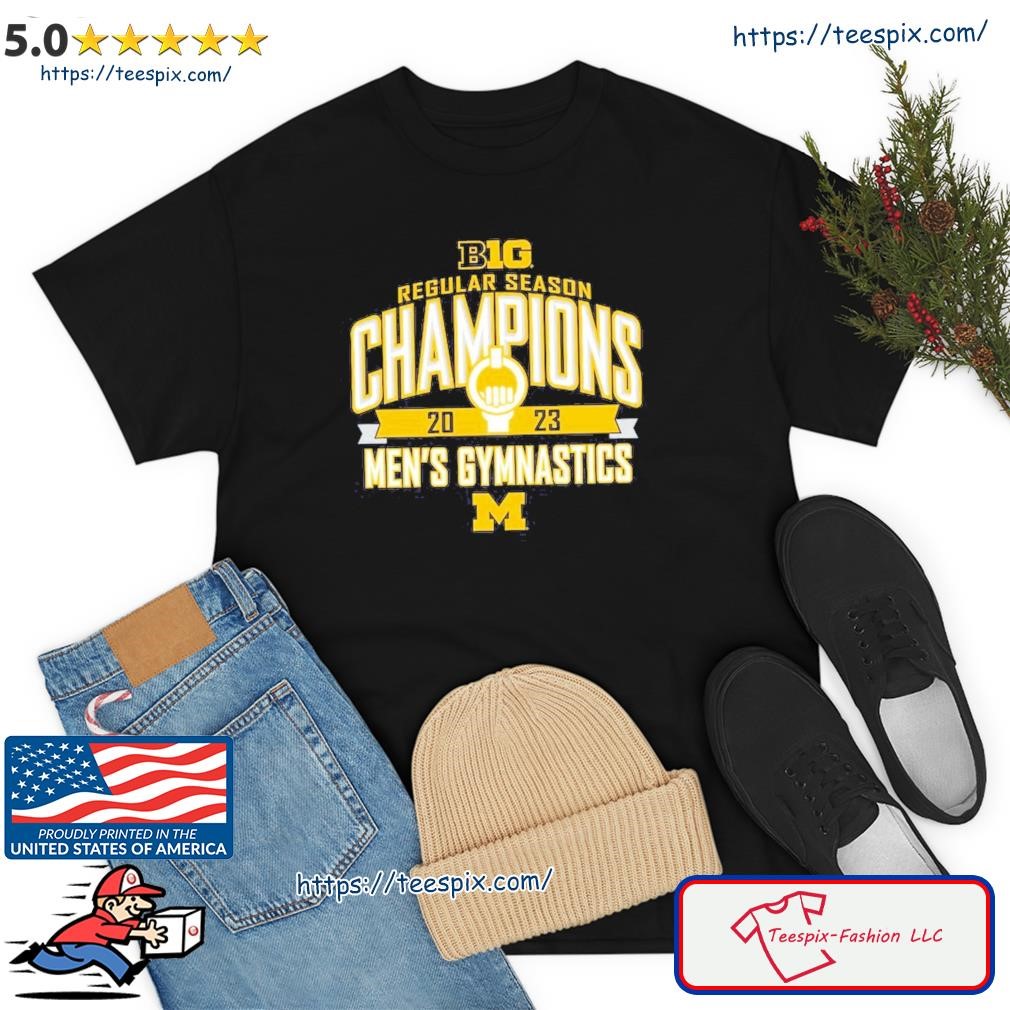 Michigan Wolverines Men's Gymnastics 2023 Big Ten Regular Season Champions Shirt