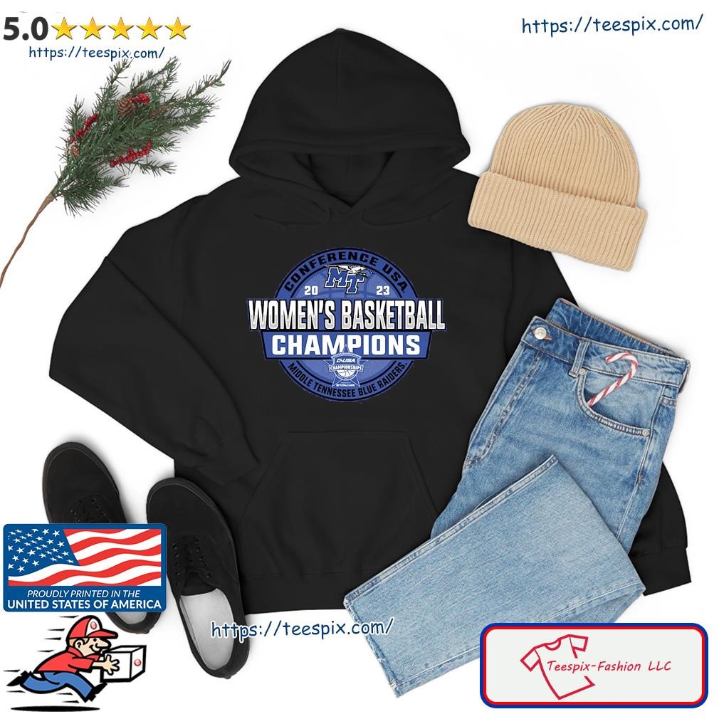 Middle Tennessee Women's Basketball 2023 C-USA Champions Shirt hoodie.jpg