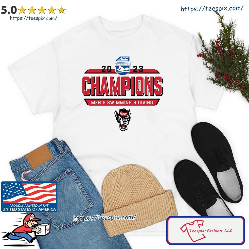 NC State Men's Swimming and Diving 2023 ACC Champions Shirt