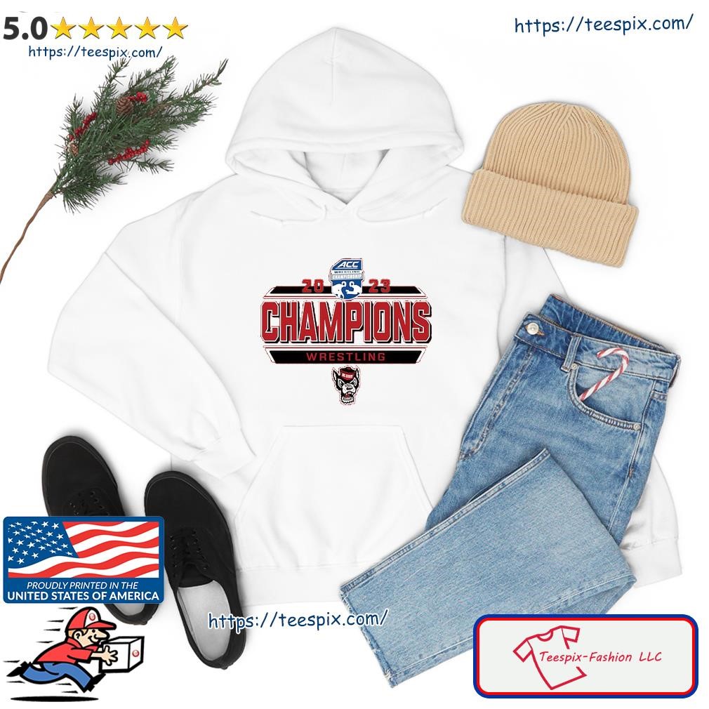 NC State Wolfpack 2023 ACC Wrestling Tournament Champions Shirt hoodie.jpg