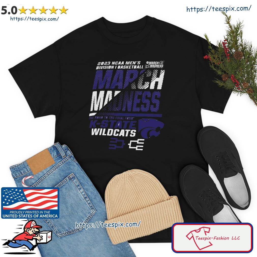 Nice k-State Wildcats Men's Basketball 2023 NCAA March Madness The Road To Final Four Shirt