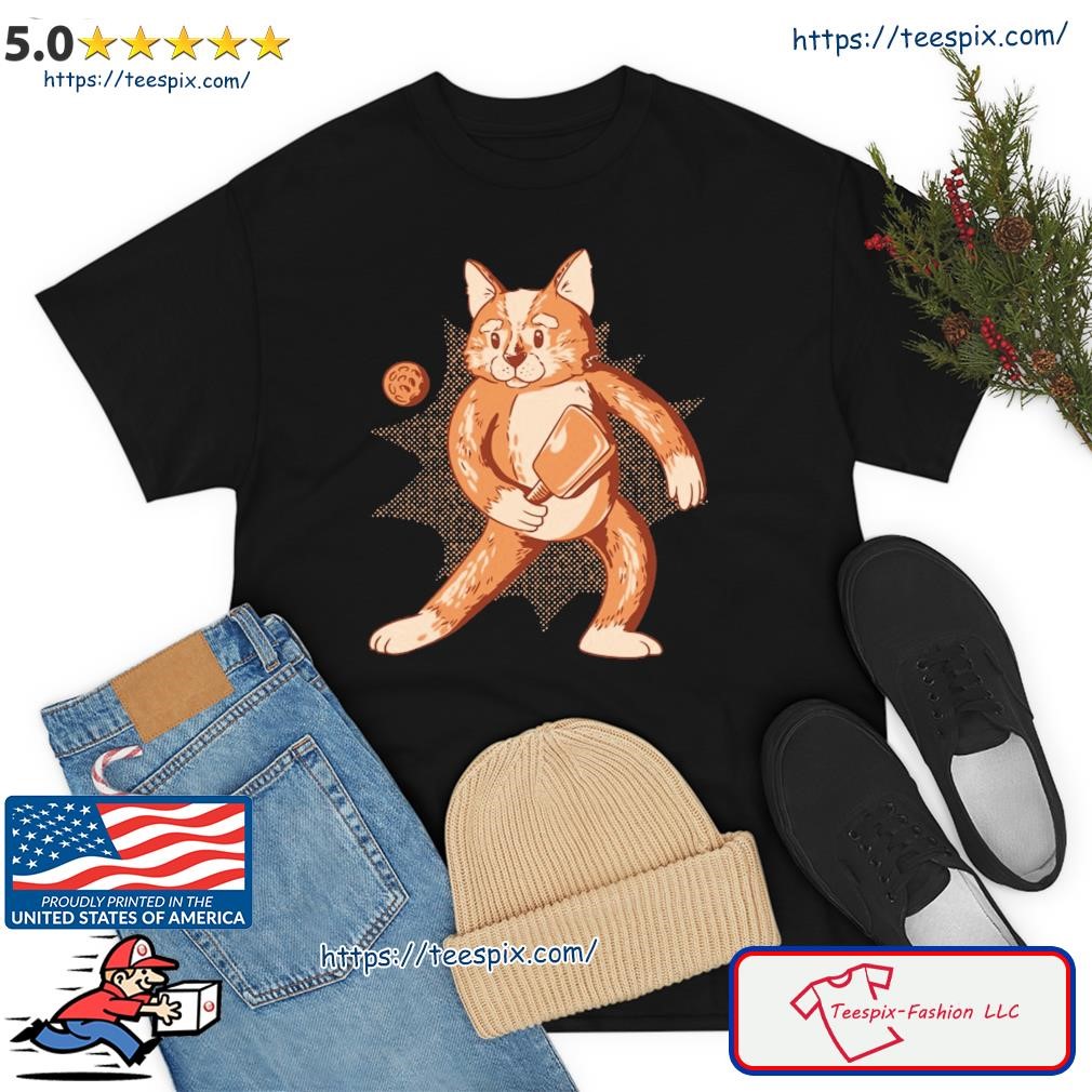 Pickleball Cat Shirt