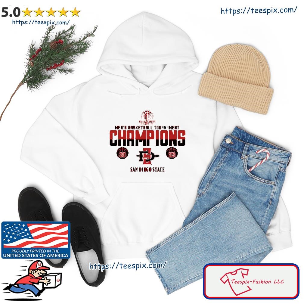 San Diego State Aztecs 2023 Mountain West Men's Basketball Conference Tournament Champions hoodie.jpg