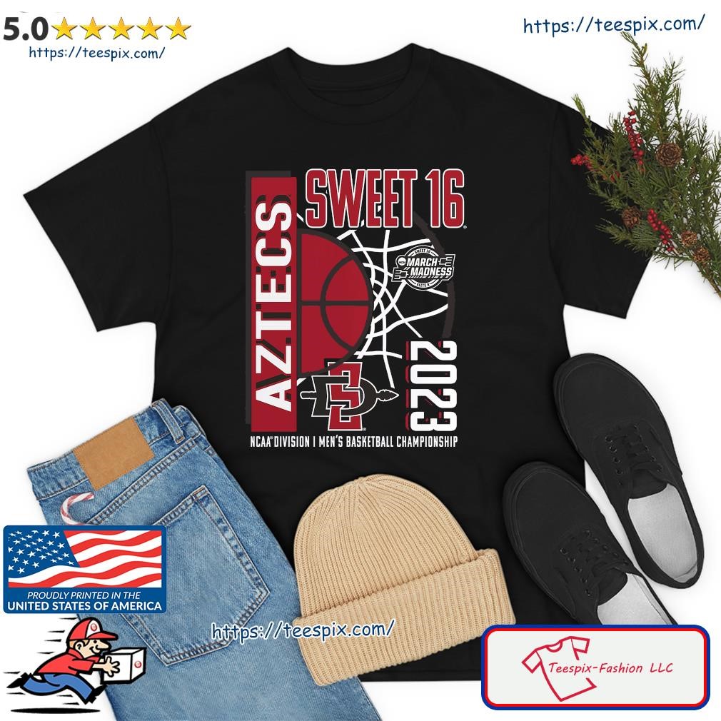 San Diego State Aztecs 2023 NCAA Men's Basketball Tournament March Madness Sweet 16 Shirt