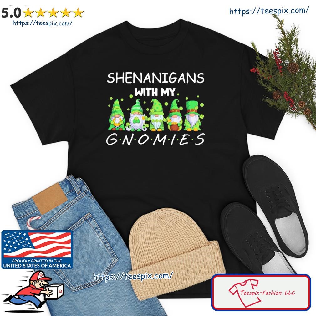 Shenanigans With My Gnomies St Patrick's Day Gnome Shamrock