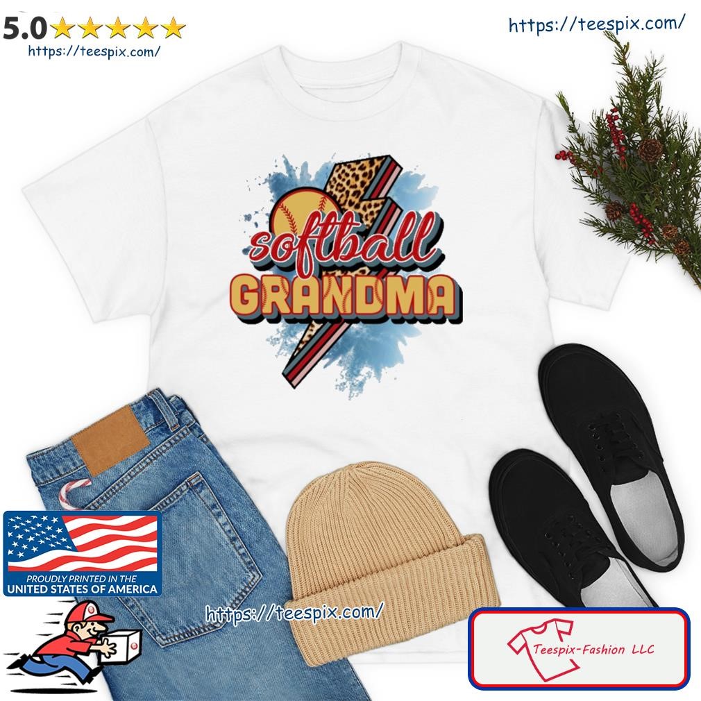 Softball Grandma Lightning Shirt