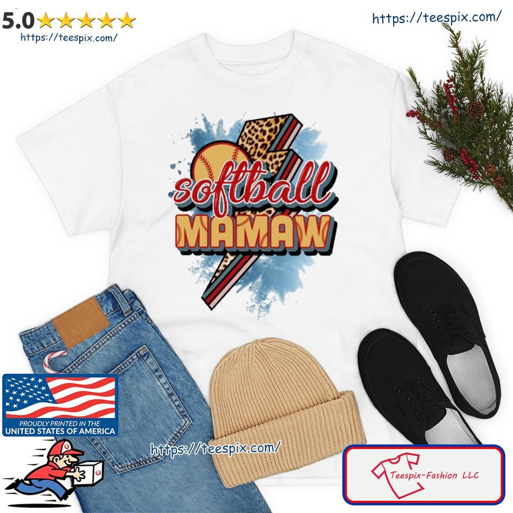 Softball Mamaw Lightning Shirt
