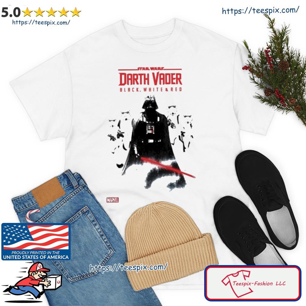 Star Wars Darth Vader Black White & Red Shirt