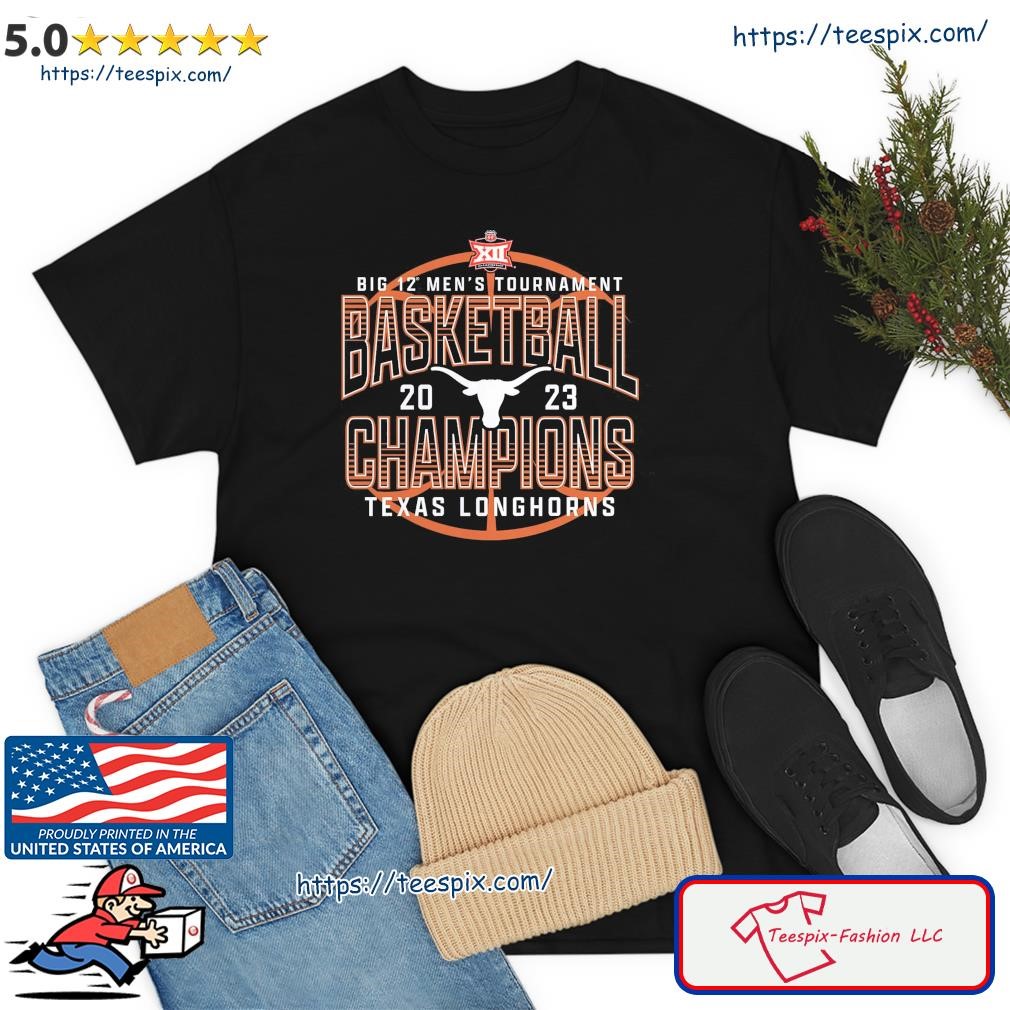 Texas Longhorns 2023 Big 12 Men's Basketball Conference Tournament Champions Shirt