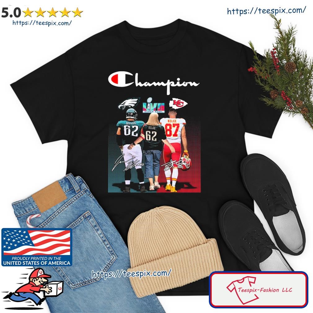 The First Brother Players To Face Each Other Kelce Pe, Kelce Super Bowl Ad Kelce Kc Champions Shirt