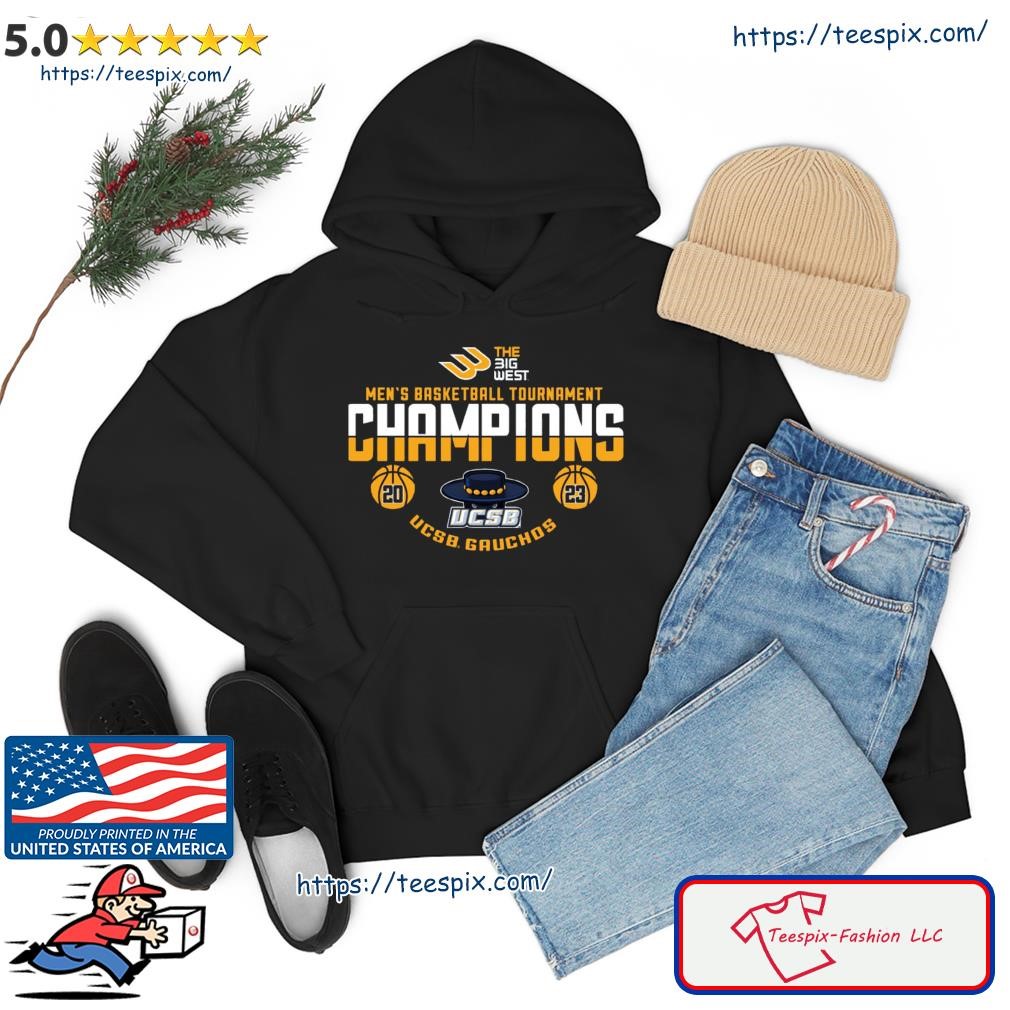 UC Santa Barbara Gauchos 2023 The Big West Men's Basketball Champions Shirt hoodie.jpg