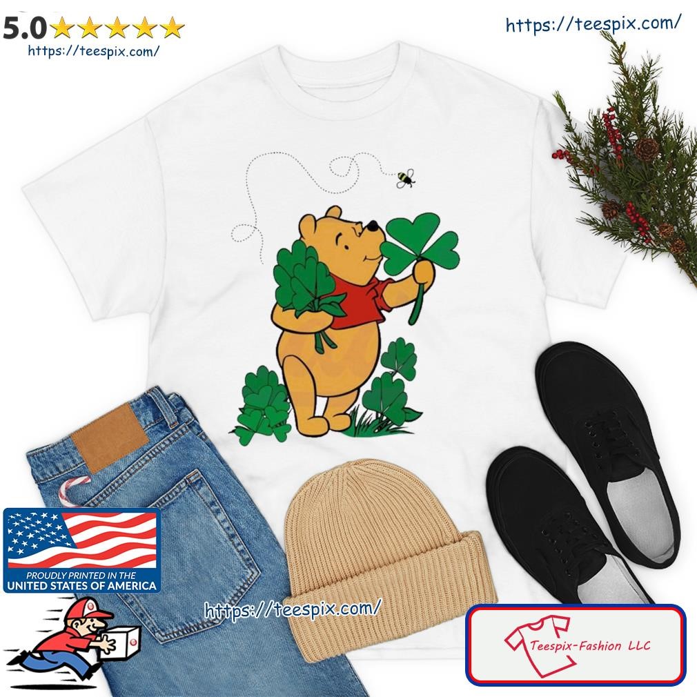 Winnie The Pooh And Lucky Clovers Saint Patrick’s Day Shirt