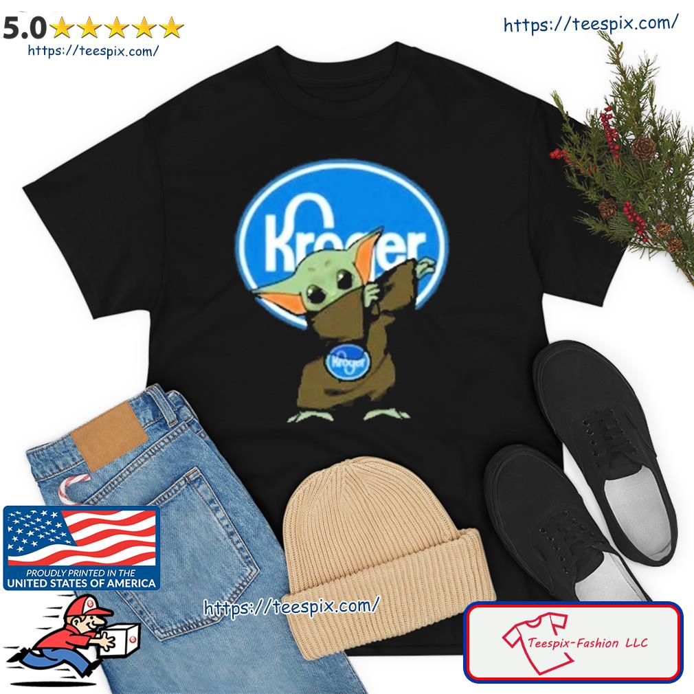 Baby Yoda Dabbing Kroger St.Patrick Day Shirt