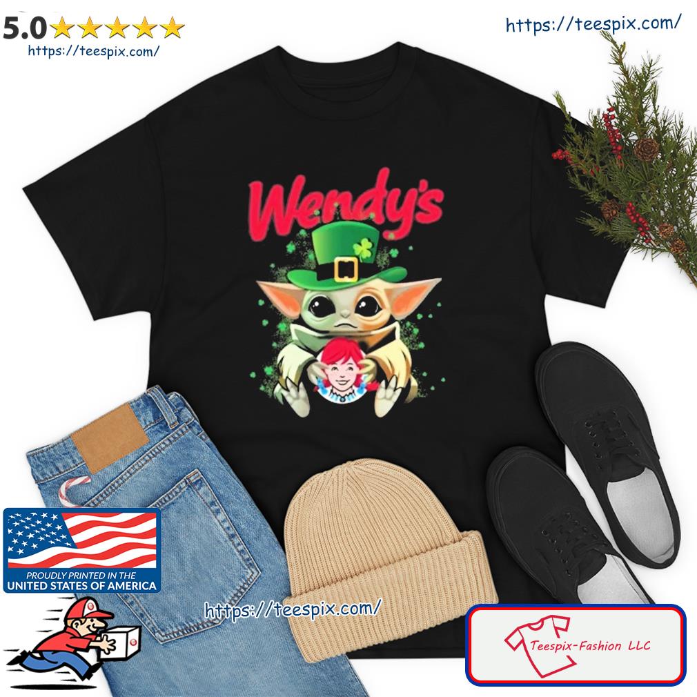 Baby Yoda Wendy's St Patrick Day Shirt