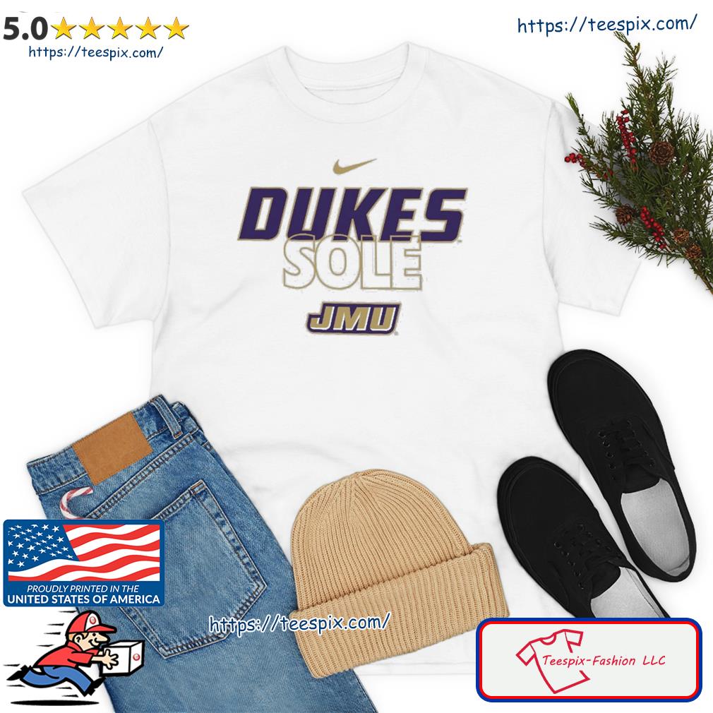 James Madison Dukes Nike Dukes Sole Basketball Shirt