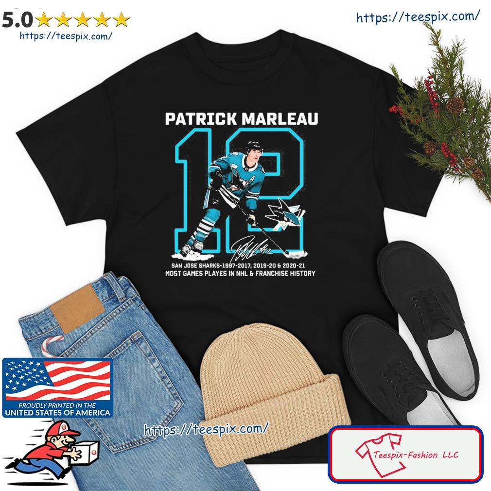 Patrick Marleau 12 Signature Shirt