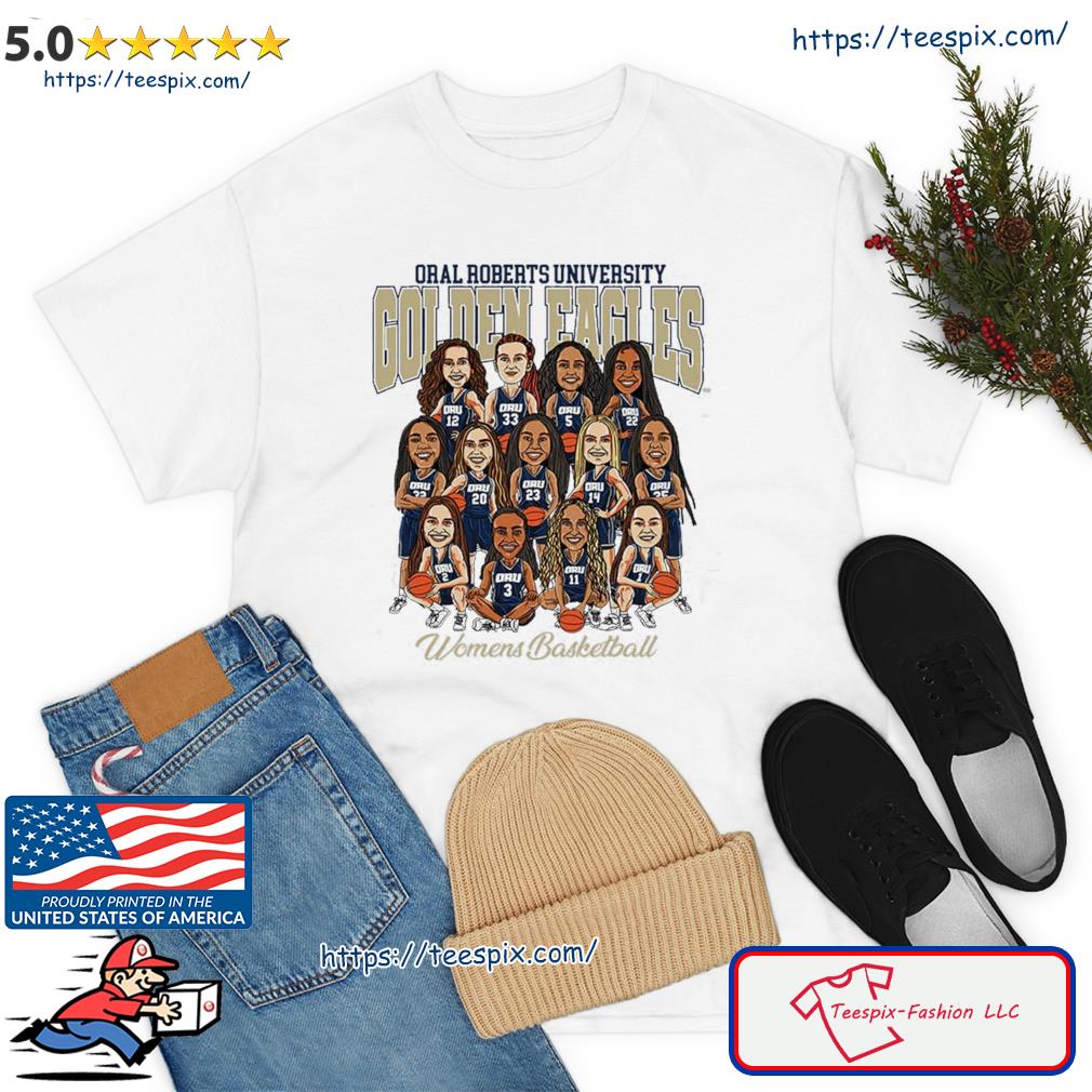 Oral Roberts NCAA Women's Basketball Team Caricatures Shirt