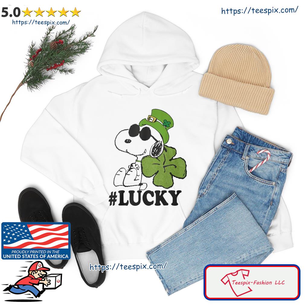 Peanuts St. Patrick's Snoopy Lucky Clover 2023 Shirt hoodie