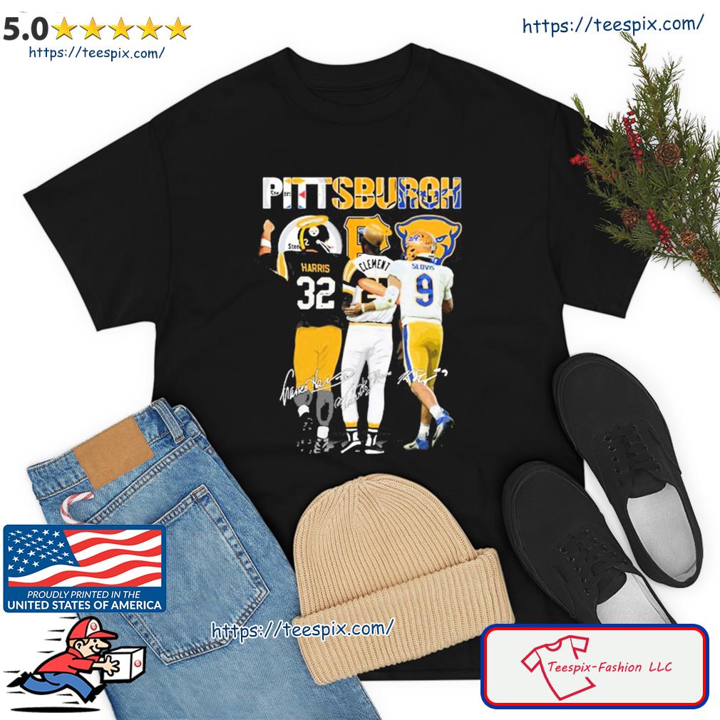 Pittsburgh Sports Teams Skyline Haris, Clement, Sloves Signature Shirt
