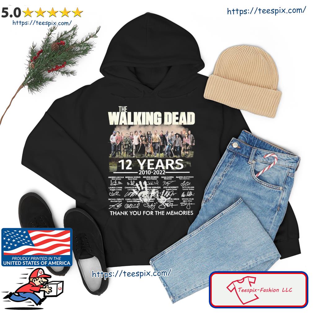 The Waling Dear 12 Years 2010-2022 Signature Thankyou For The Memories Shirt hoodie