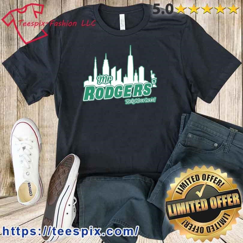 Official aaron rodgers mister rogers neighborhood new york jets T