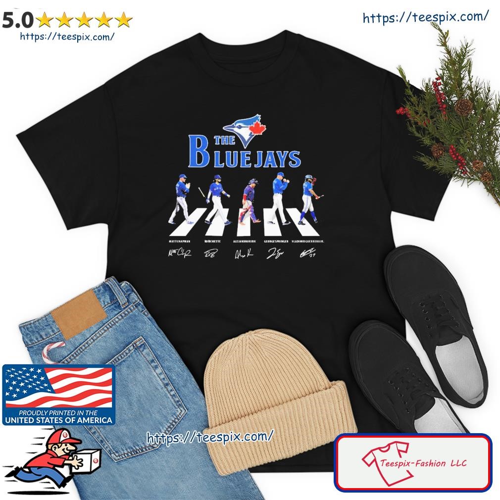 https://images.teespix.com/2023/04/The-Blue-Jays-Matt-Chapman-Bo-Richette-Alejandro-Kirk-George-Springer-Vladimir-Guerrero-Jr.-Abbey-Road-signature-shirt-t-shirt.jpg