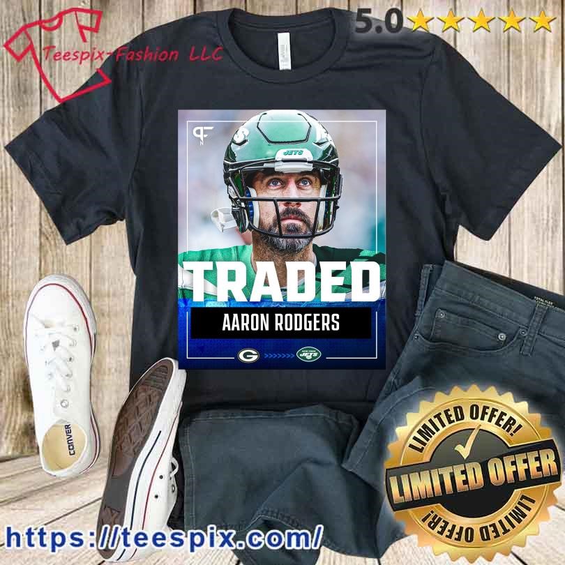 Aaron Rodgers New York Jets Youth Helmet T-Shirt - Green