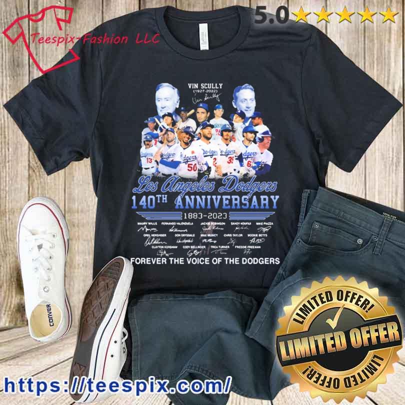 Vin Scully 1927-2022 Los Angeles Dodgers 140th Anniversary 1883