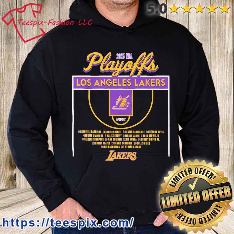 2023 NBA Playoffs Los Angeles Lakers Roster Shirt - Teespix - Store Fashion  LLC