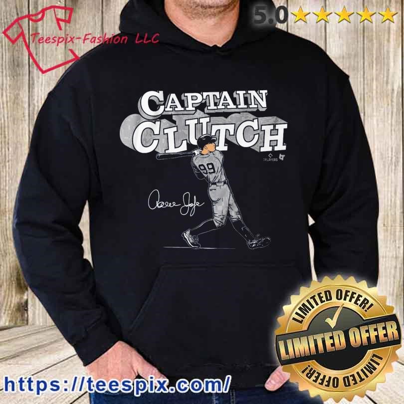 Signature and number 99 aaron judge captain clutch shirt, hoodie