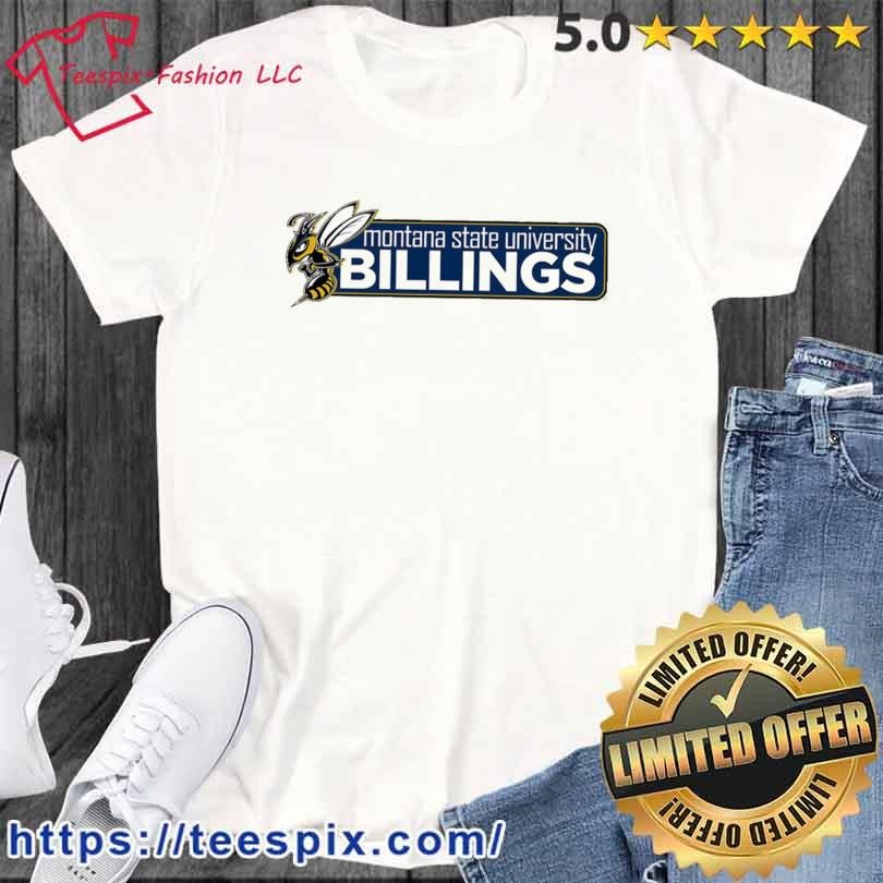 Blue Logo Montana State Billings Yellowjackets Shirt