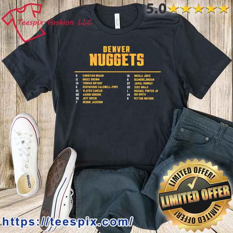Denver Nuggets 2023 NBA Finals Players Shirt