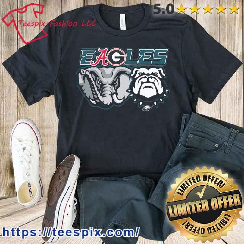 Philadelphia Alabama Georgia Bulldogs Eagles Logo Shirt