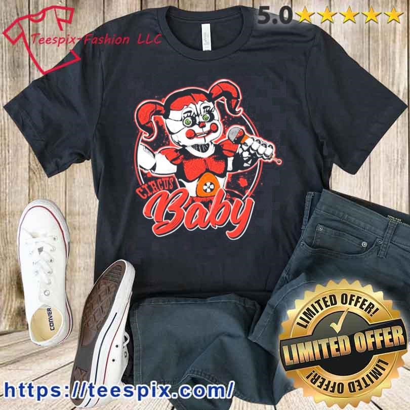 Scary Circus Baby Doll Five Night’s At Freddy’s Shirt