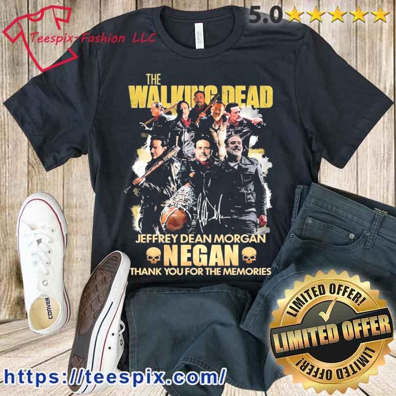 The Walking Dead 2023 Jeffrey Dean Morgan Negan Thank You For The Memories  Shirt - Teespix - Store Fashion LLC