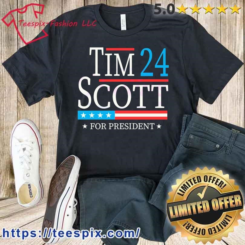Tim Scott 2024 For President Election Campaign US Flag Shirt