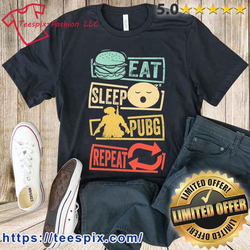 Eat Sleep Pubg Repeat T Shirt