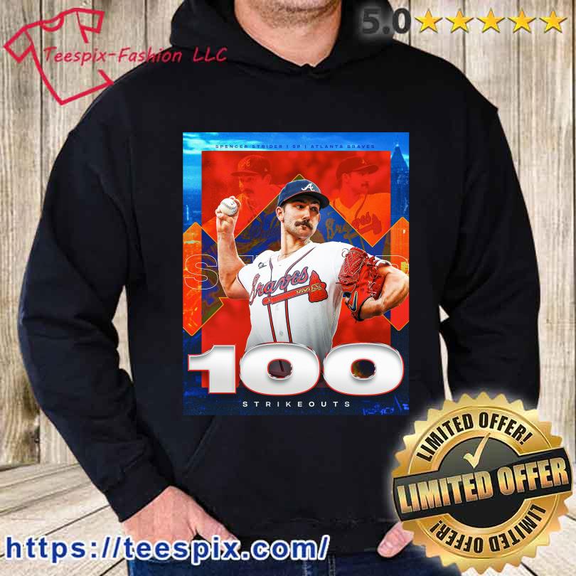 Spencer Strider Atlanta Braves 100 Strikeouts Shirt, hoodie