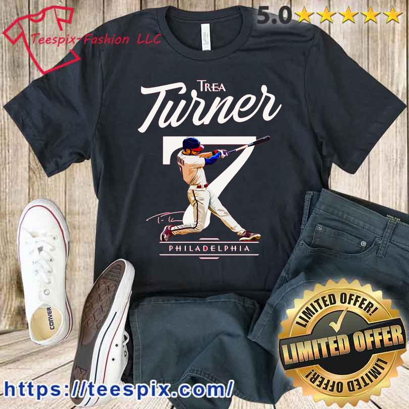 Trea Turner Swinging Philadelphia Phillies Signature shirt - Teespix -  Store Fashion LLC