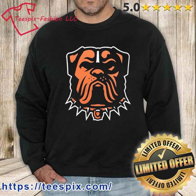 Cleveland browns dog logo shirt, hoodie, sweater, long sleeve and