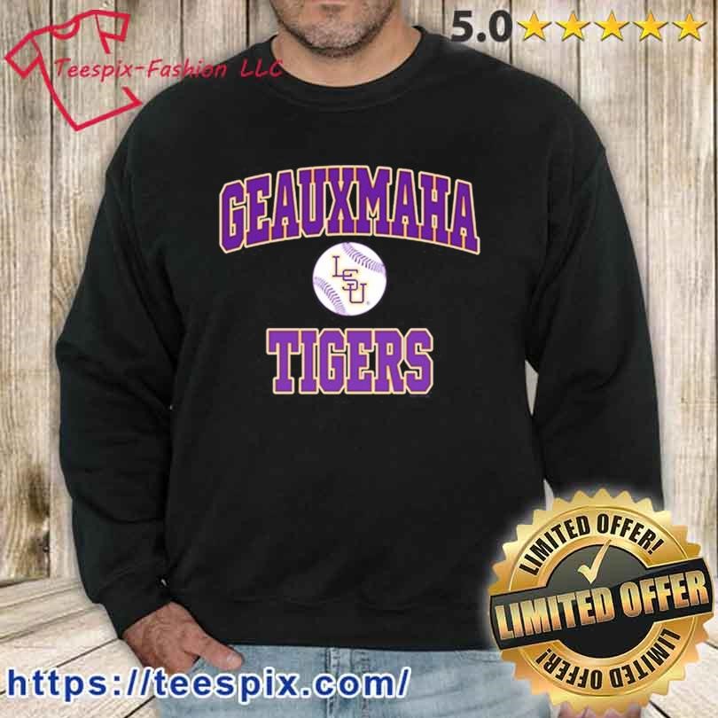 Jimmy Burrow wearing Geauxmaha Tigers t-shirt by To-Tee Clothing